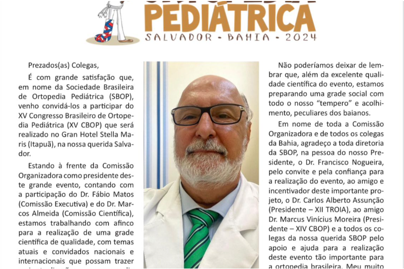 XV Congresso Brasileiro de Ortopedia Pediátrica